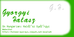 gyorgyi halasz business card